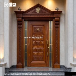 Front Entrance Classic Door Door Side Glass Design No-4788