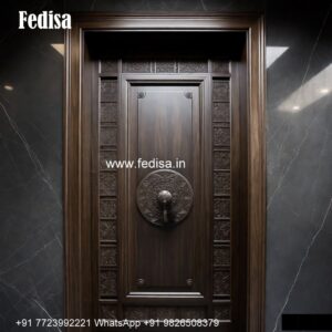 Elegant Double Door Classic Entry Design Half Door Design No-4797