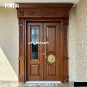 Mahogany Classic Doors Single Main Door Design For Home No-4817