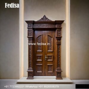 Rustic Classic Door Mahogany Door Design No-4824