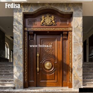 Carved Door Patterns Varanda Grill Gate Design No-4839