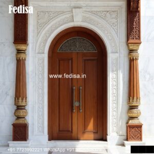 Luxury Classic Entrance Door Designs India Two Side Door Design No-4877