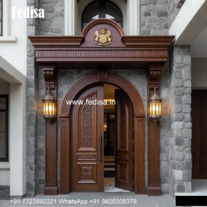 Arch Top Wooden Door Manichitrathazhu Door Design No-5130