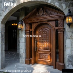 Mahogany Classic Doors Steel Door Frame Design No-5145