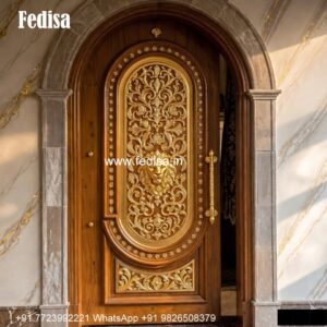 Rustic Classic Door Aluminum Door Design For Bathroom No-5152