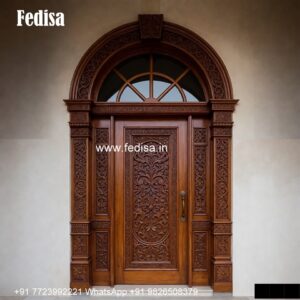 Front Entrance Classic Door Black And White Door Design No-5157