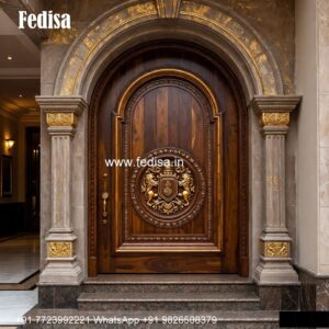 Main Door Classic Design Pooja Mandir Glass Door Design No-5197