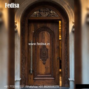 Home Entry Wooden Door Jannal Door Design No-5199