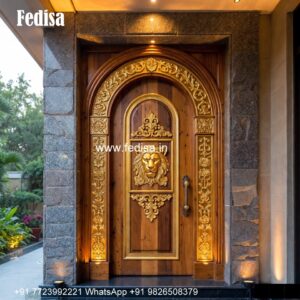 Colonial Style Door Wooden Flush Door Design No-5233