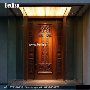 Vintage Wooden Door Designs For Houses Double Door Simple Design No-5165