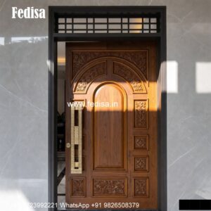 Classic Front Door Ideas Flush Door Veneer Design No-5259