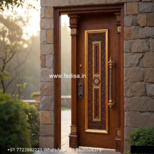 Wooden Carved Door Design Plain Wooden Door Design No-5262