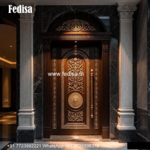 Carved Wooden Doors Door Gate Design Iron No-5269