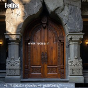 Handcrafted Wooden Door Kitchen Gate Design Wooden No-5270