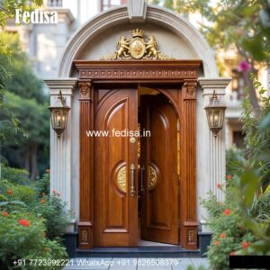 Villa Entrance Door Wooden Door Jali Design No-5282