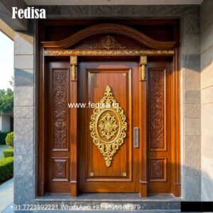 Mahogany Classic Doors Cafe Door Design No-5309