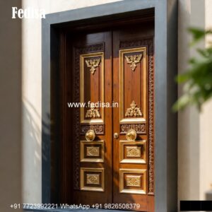 Villa Entrance Door Safety Double Door Design No-5323