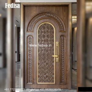 Colonial Style Door Main Door With Glass Design No-5356