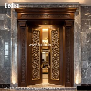 Home Entry Wooden Door Bar Door Design No-5363
