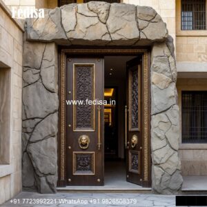 Villa Entrance Door Single Door Designs For Main Door No-5364