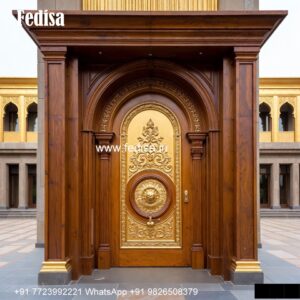 Traditional Carved Wooden Front Door Ideas Teak Wood Single Door Design No-5368
