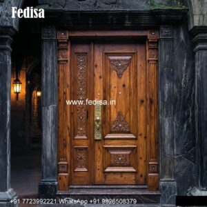 Teak Wood Door Design Round Wooden Door Design No-5390