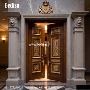 Palace Style Doors Entrance Glass Door Design No-5407