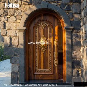 Classic Wooden Main Door Design For Home Jali Ke Palle No-5408