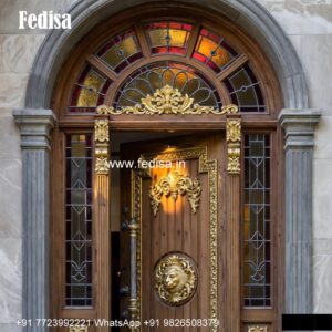 Double Door Classic Style Sitout Door Design No-5416