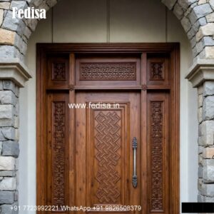 Carved Wooden Doors Contemporary Main Door Design No-5433