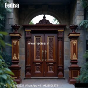 Front Entrance Classic Door Traditional Front Door Design No-5444