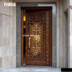 Classic Wooden Main Door Design For Home Pooja Room Gate Design No-5449