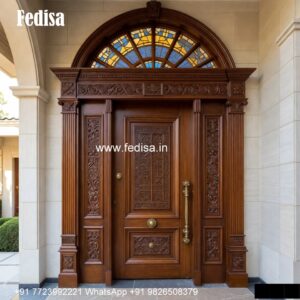 Carved Door Patterns Lohe Ka Room Gate No-5454