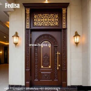 Mahogany Classic Doors 6 Feet Main Door Design No-5514