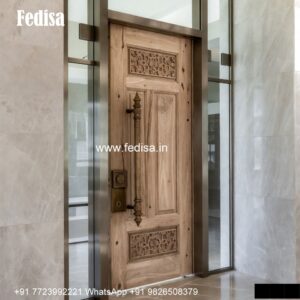 Carved Wooden Doors Circle Door Design No-5515