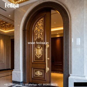 Villa Entrance Door Main Door Design Glass No-5528