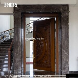 Classic Wooden Main Door Design For Home Ss Grill Design For Door No-5531