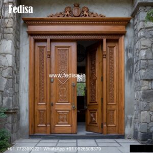 Rustic Classic Door Double Main Door Designs For Indian Homes No-5562