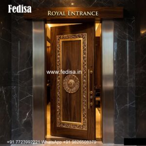 Italian Style Wooden Doors Gate Room Design No-5565