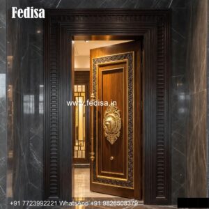 Home Entry Wooden Door Safety Door Jali No-5568