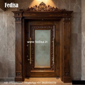 Traditional Carved Wooden Front Door Ideas Khidki Darwaja Design No-5573