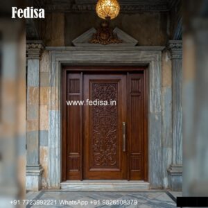 Vintage Wooden Door Designs For Houses Round Shaped Main Door Design No-5575