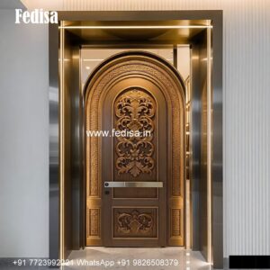 Classic Front Door Ideas Main Double Door Lock Design No-5587