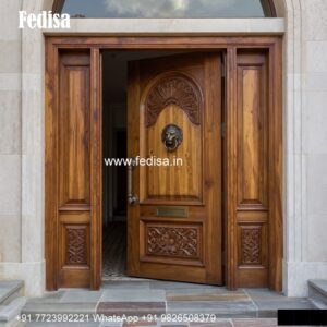 Solid Wood Classic Door Window Door Frame Design No-5594