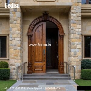 Carved Wooden Doors Buddha Door Design No-5597