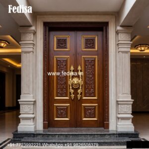 Classic Wooden Main Door Design For Home Living Room Gate Design No-5613