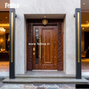 Glass Panel Classic Door Front Door Chokhat Design No-5624
