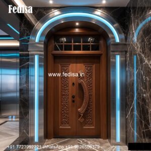 Wooden Carved Door Design Melamine Door Design No-5631