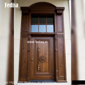 Classic Wooden Main Door Design For Home Sliding Glass Design No-5654