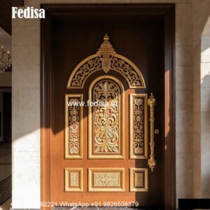 Elegant Double Door Classic Entry Design Fort Door Design No-5699